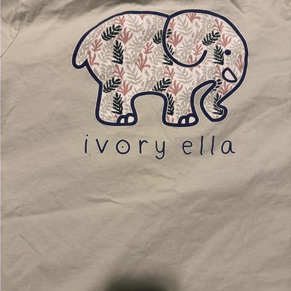 Ivory Ella White Logo Tee